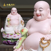 大肚弥勒 白瓷彩绘 商品缩略图0