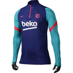 「球员版VAPORKNIT」NIKE/耐克  FCB 巴萨20/21赛季半拉链拇指扣训练长袖CW1382456