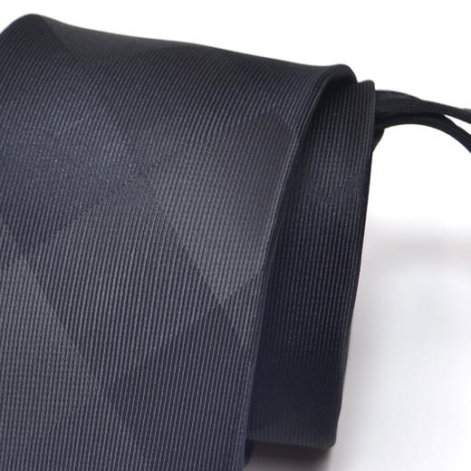 【礼盒装拉链领带】罗蒙格纹领带男士正装结婚韩版休闲窄款懒人领带 商品图9