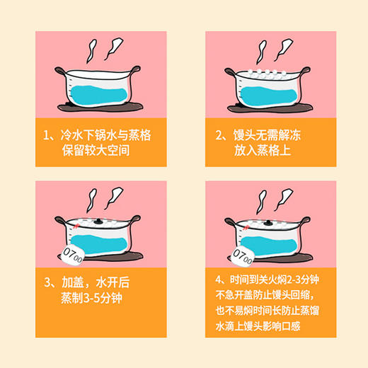 贝优贝比 卡通包子馒头儿童早餐半成品速冻面食无添加 商品图4