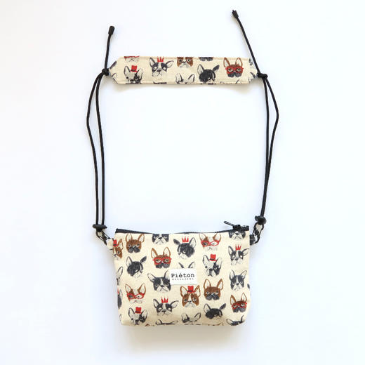 HUJI祤集pieton斜挎包插画帽子眼镜法斗 商品图0