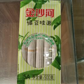 金沙河绿豆挂面500g
