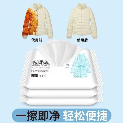 【免水洗 羽绒服清洗湿巾】居家日用干洗剂清洁工具湿巾纸去污去油污 商品图7