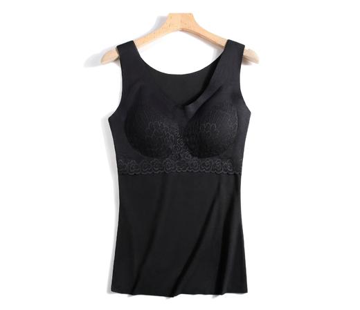 【买1送1】1件顶3件 免穿文胸 乳胶德绒保暖内衣 蕾丝无痕 加绒保暖背心 商品图6