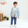 棉果果春秋季男童挂里印格连帽梭织夹克M112130421125 商品缩略图1