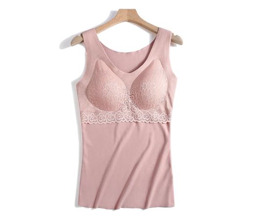 【买1送1】1件顶3件 免穿文胸 乳胶德绒保暖内衣 蕾丝无痕 加绒保暖背心 商品图8