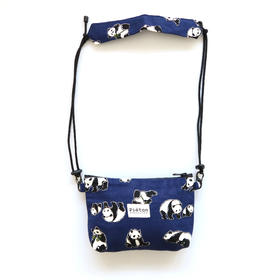 HUJI祤集pieton斜挎包插画熊猫