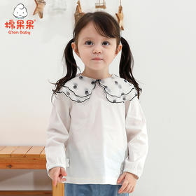 棉果果春秋款女童上衣梭织棉布长袖衬衫M122150221096