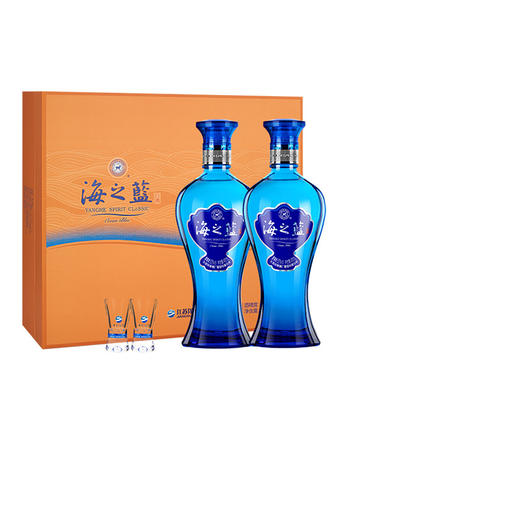 洋河海之蓝礼盒 52度 480mL 浓香型白酒 商品图0