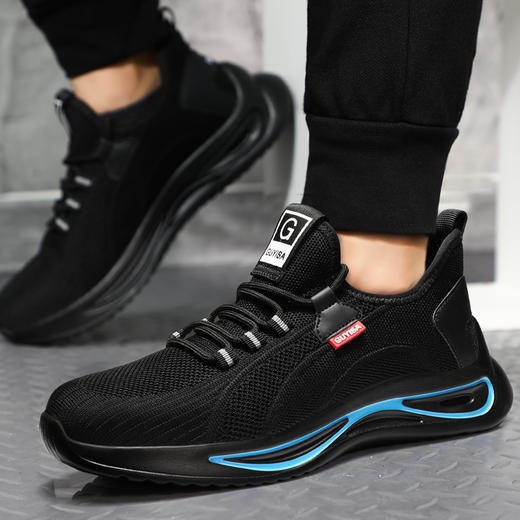 劳保鞋男工作鞋钢包头防砸防刺穿耐磨实心底安全功能防护鞋 防砸防刺穿 商品图2