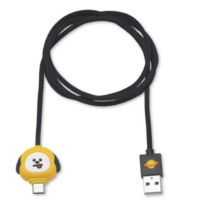 韩国 可爱Line Friends BT21 CHIMMY TYPE-C手机充电数据线JPY带授权招加盟代理