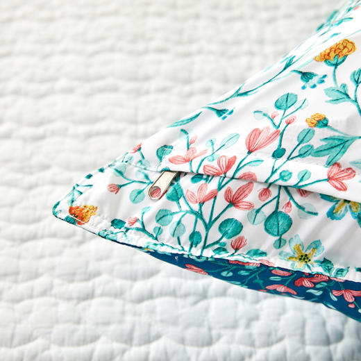 [现代房屋] 新款 韩国 丝绸枕套 防过敏护理 湖蓝色枕头套50 * 70JPY带授权招加盟代理 商品图3