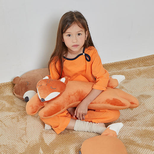 [现代房屋] 新款 韩国 超柔软触感 狐狸抱枕 动物抱枕 61x33.5CMJPY带授权招加盟代理 商品图2