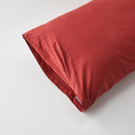 [现代房屋] 新款 韩国 高密度单层枕套 超柔软触感枕套 50x70红色JPY带授权招加盟代理 商品图2