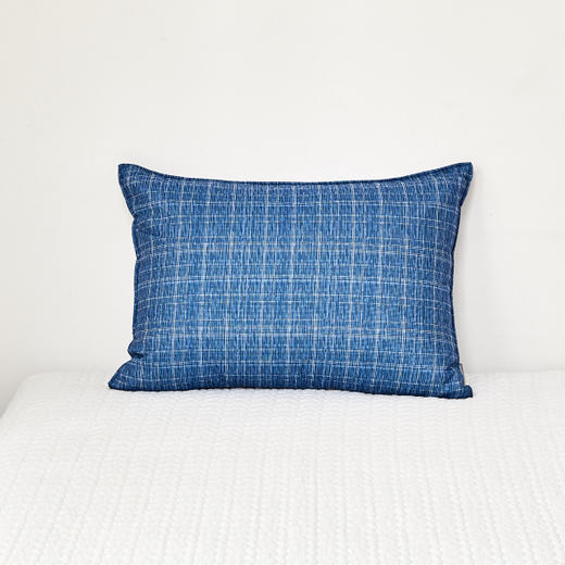 [现代房屋] 新款 韩国 蓝色格纹枕套 超柔软触感枕套 50x70CMJPY带授权招加盟代理 商品图0