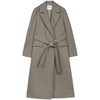 MIXXO韩国纯色西装领大衣双腰长外套JPY带授权招加盟代理 商品缩略图2