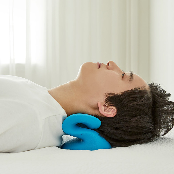 [现代房屋] 新款 韩国 睡眠姿势矫正枕头 颈部按摩枕 颈部牵引枕JPY带授权招加盟代理