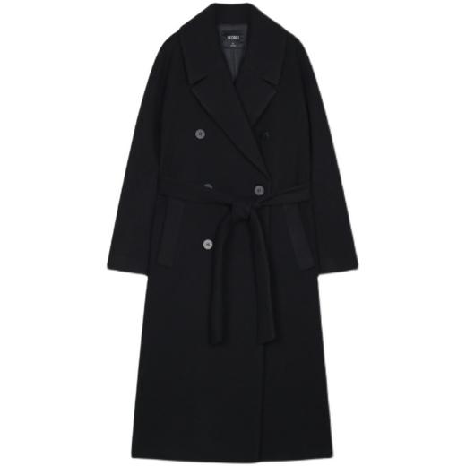 MIXXO韩国超大款腰带纯色秋冬长款外套JPY带授权招加盟代理 商品图4