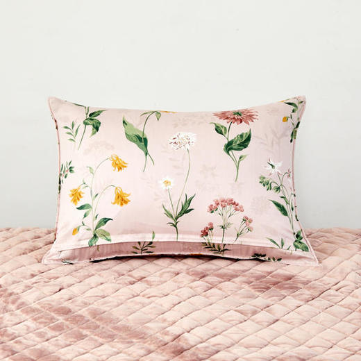 [现代房屋] 新款 韩国  莫代尔 粉色 花朵枕套 40x60CMJPY带授权招加盟代理 商品图3