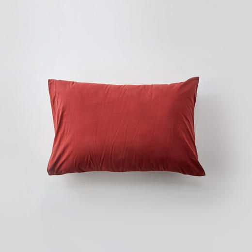 [现代房屋] 新款 韩国 高密度单层枕套 超柔软触感枕套 50x70红色JPY带授权招加盟代理 商品图0