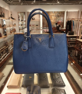 奥莱 Prada Saffiano Galleria手提袋中号1BA274 NZV F0016JPY带授权招加盟代理