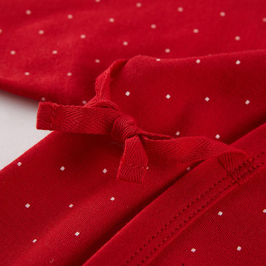 英氏婴儿连体衣红色纯棉内衣2件YLHAJ00001A01  YLAAJ00001A01 商品图3