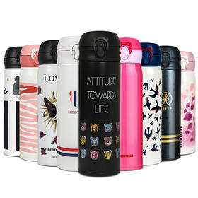 韩国杯具熊成人保温杯男女不锈钢水壶