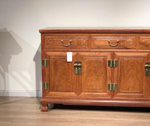 红桥红  家具严选  缅甸花梨（大果紫檀）  【138 三抽 餐边柜】 商品图3