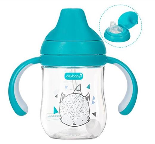 美国DEXBABY宝宝重力球鸭嘴吸管两用学饮杯 商品图0