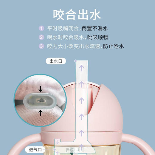 dexbaby吸管杯ppsu重力球吸管学饮杯260ml 商品图4