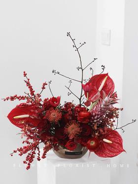 北美冬青桌花