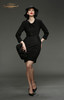 【特惠】YIQU |“经典再现”羊毛针织连身裙（黑色·含羊毛13%）P 商品缩略图0