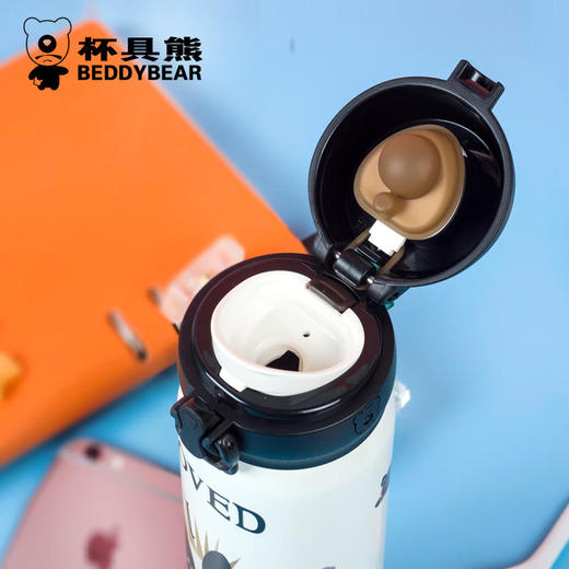 韩国杯具熊成人保温杯男女不锈钢水壶 商品图3