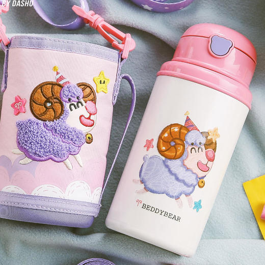 杯具熊儿童保温杯带吸管两用水壶女童婴儿小学生男宝宝幼儿园水杯 商品图10