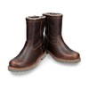 限时特价——西班牙原产羊毛款皮毛一体男士皮靴酒红色FLC10(高品质纯天然羊毛内衬) 商品缩略图1
