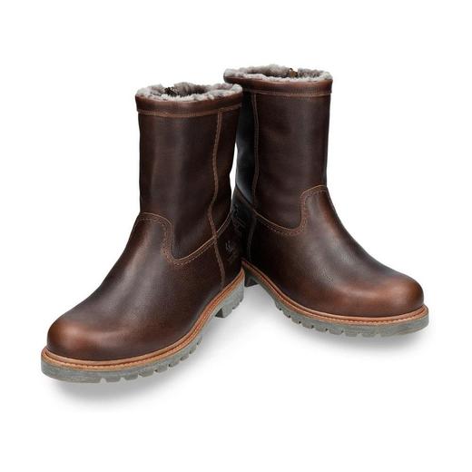 限时特价——西班牙原产羊毛款皮毛一体男士皮靴酒红色FLC10(高品质纯天然羊毛内衬) 商品图1