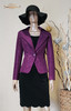 【断码】XL码•YIQU |“孤单背影”西装上衣（亮丝紫） 商品缩略图0