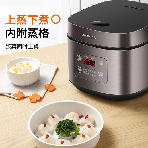 九阳电饭煲3L4L5L升家用多功能智能预约铜匠厚釜内胆电饭锅蒸饭煮饭锅 商品图5