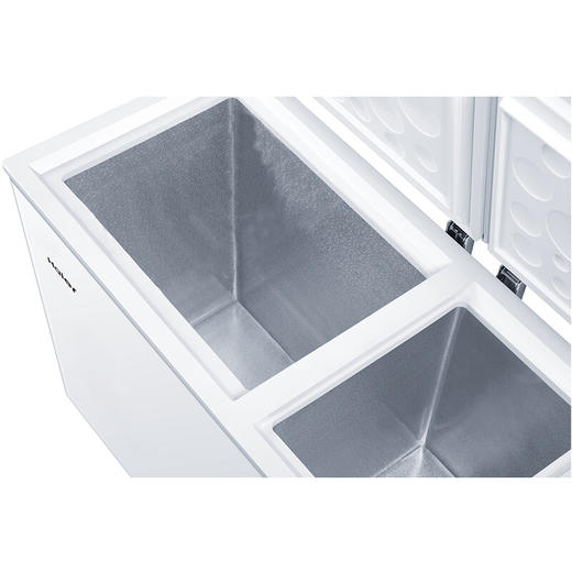 海尔（Haier） 210升 大冷冻小冷藏 家用商用二合一 冷柜 双箱双温区 冰柜 卧式冰箱 FCD-210XDB 商品图6