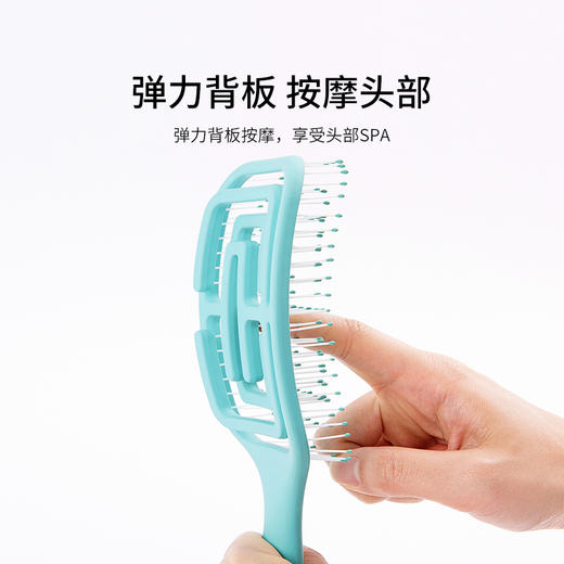 英国KENT肯特气垫弹力梳子 240年御用 一秒梳到底 女家用长发气囊按摩卷发排骨头梳回弹梳 商品图1