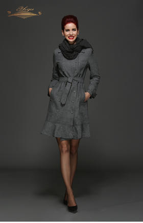 【特惠】YIQU |“风中的承诺”大衣（烟灰·含50%羊毛）P