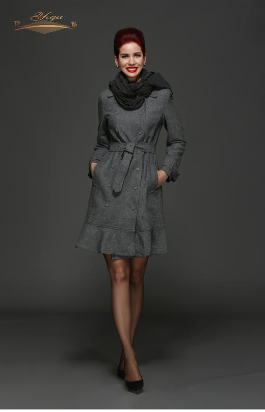 【特惠】YIQU |“风中的承诺”大衣（烟灰·含50%羊毛）P 商品图0