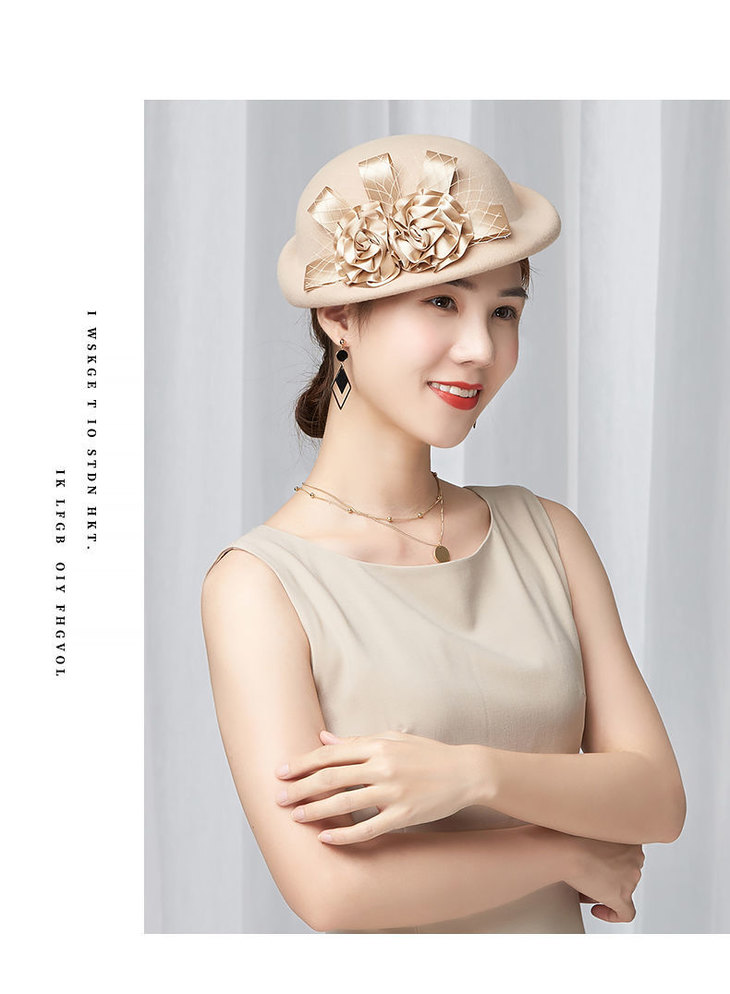 pdd-女贝雷帽女冬保暖英伦礼帽鸭舌帽女度假帽