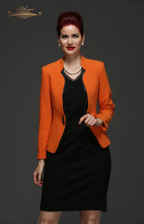 【特惠】YIQU |“亮丽风景”西装上衣（桔色）