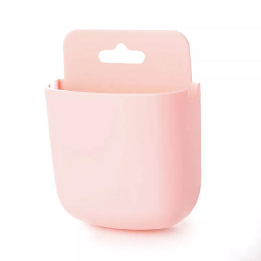 【壁挂式免打孔收纳盒】手机遥控收纳盒无痕墙壁粘贴床边客厅厨房收纳整理盒 商品图8