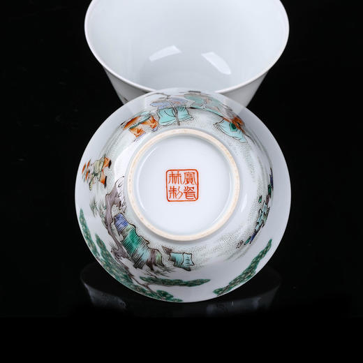 古彩福禄寿马蹄杯 商品图4