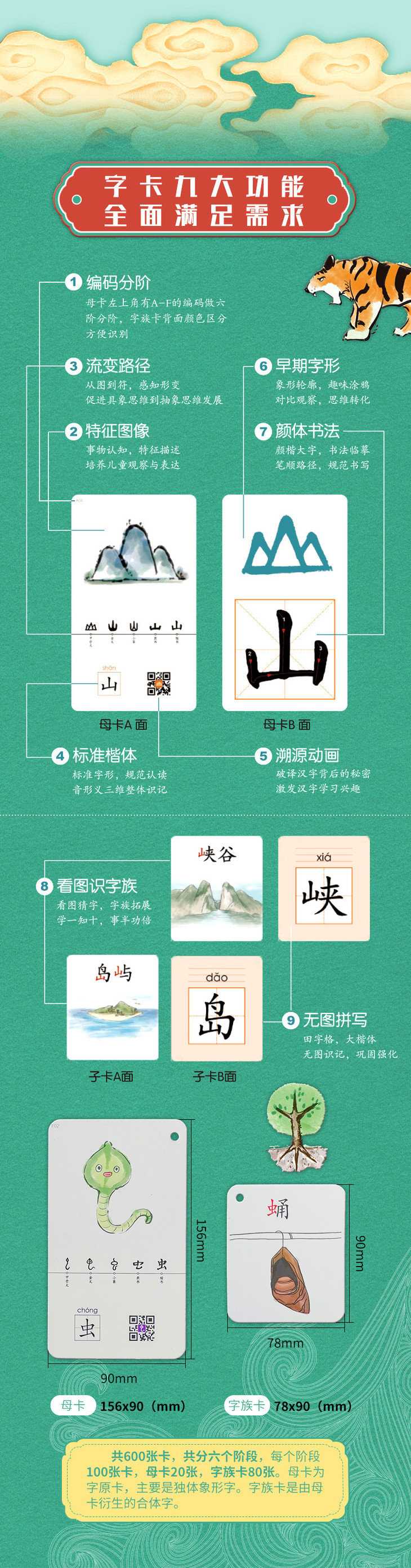 汉字魔卡 给孩子的汉字识字启蒙卡