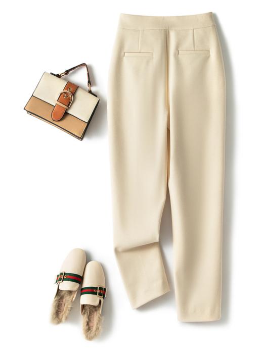 高腰显瘦 | 日单毛呢小脚哈伦裤烟管裤 商品图1