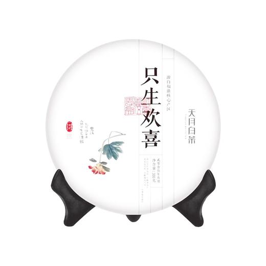 【天月白茶】2015年只生欢喜福鼎白茶寿眉饼茶 300g 商品图0