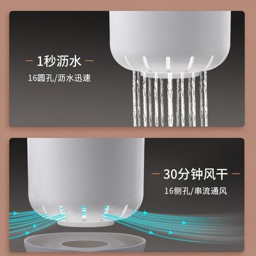 【厨房沥水置物架】塑料沥水筷子桶家用创意筷笼厨房用品收纳架餐饮用具 商品图2